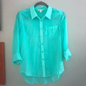 American Eagle Outfitters Turquoise Blouse
